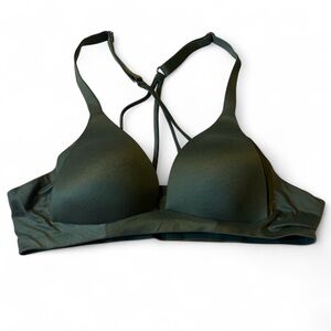 Aerie Deep Green Crossback Bra 32AA